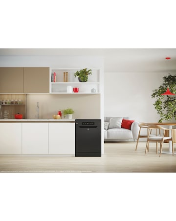 Hoover HF 3C7L0B 13 place Dishwasher - Black + installtion