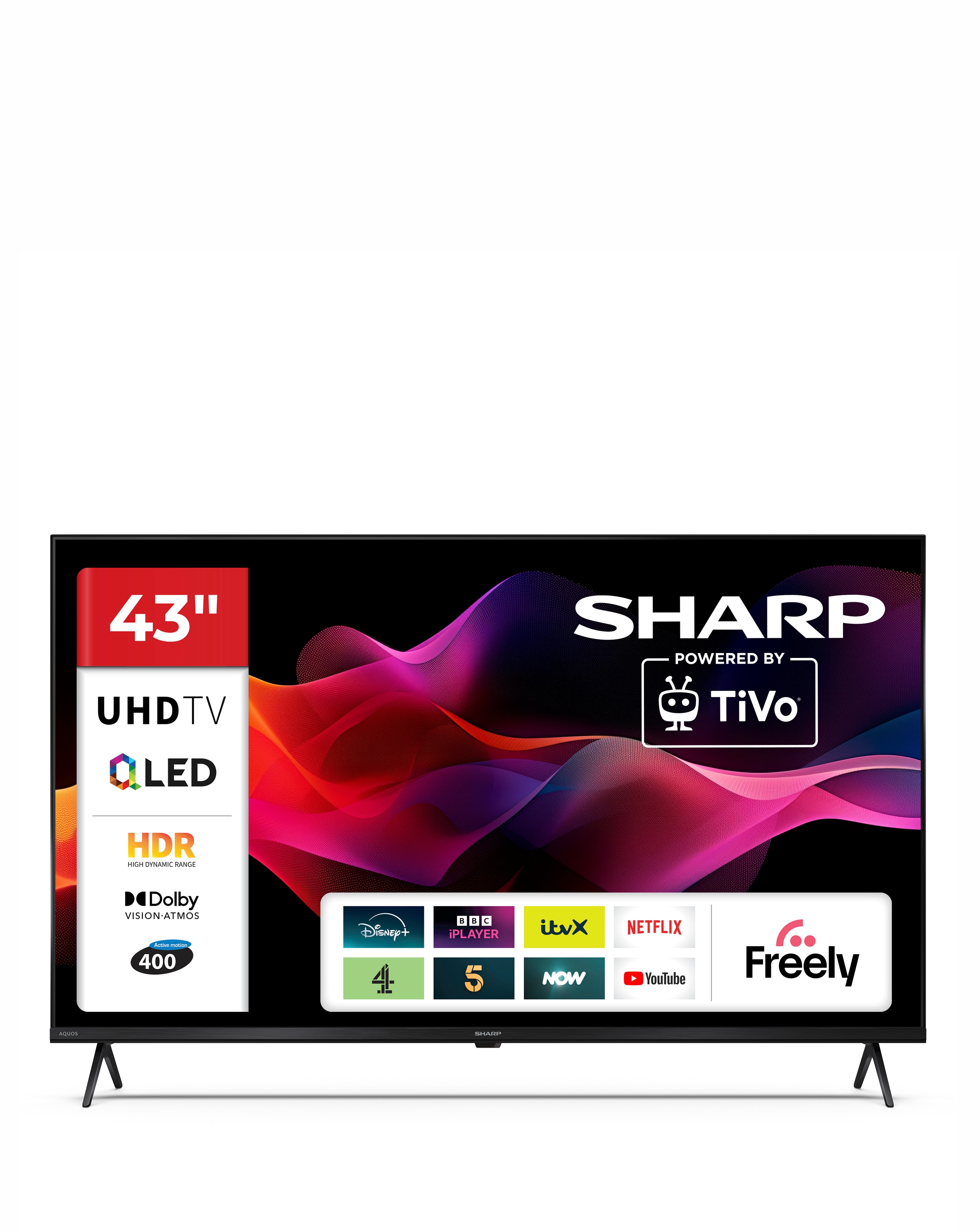 New In - Sharp 43in Ultra HD Quantum Dot Tivo TV