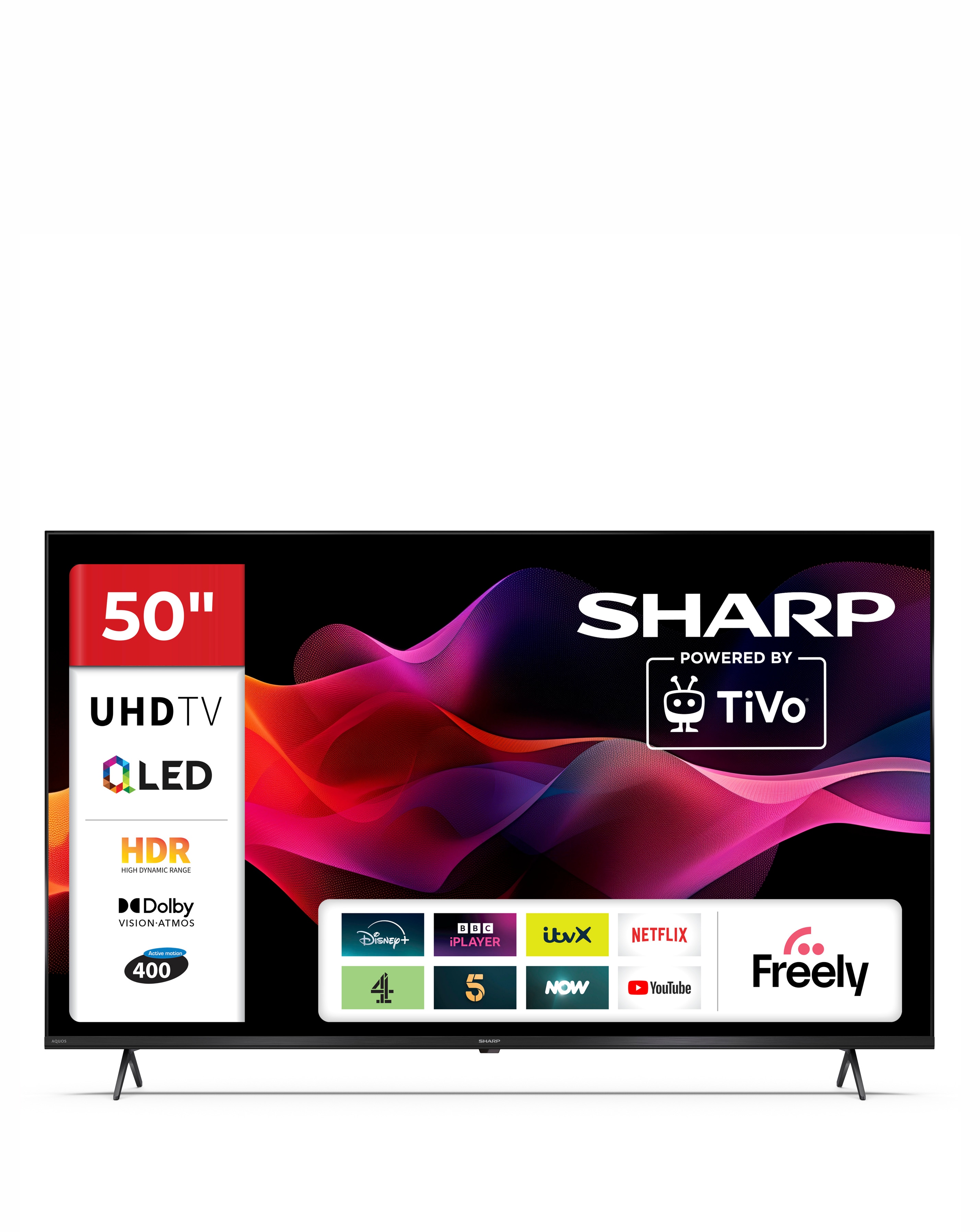 New In - Sharp 50in Ultra HD Quantum Dot Tivo TV