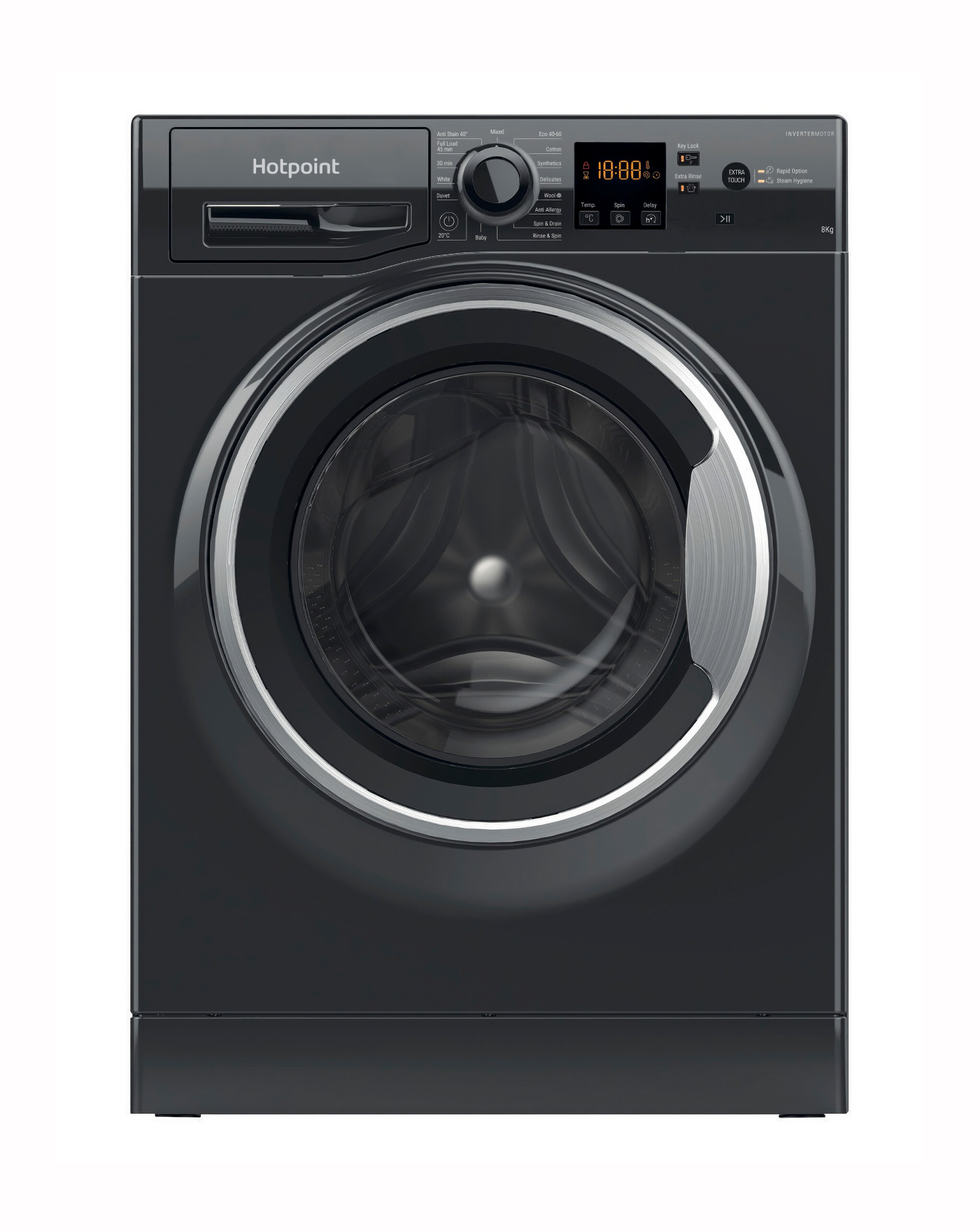 Hotpoint NSWM846BSUK Wash Machine Black