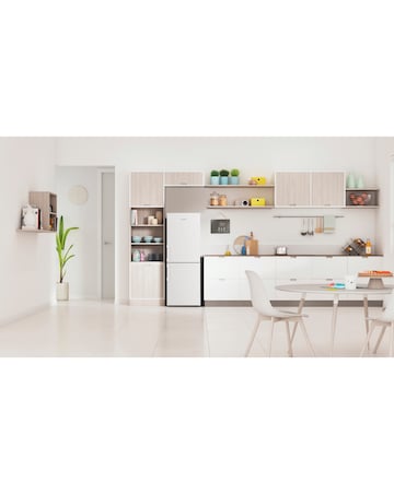 Indesit IB55532WUK Combi Fridge Freezer White + Install