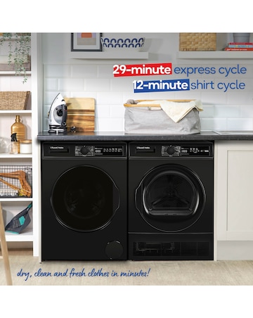 Russell Hobbs RH8CTD111B, 8kg, Condenser Tumble Dryer - Black