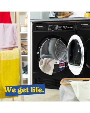 Russell Hobbs RH8CTD111B, 8kg, Condenser Tumble Dryer - Black