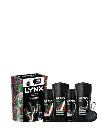 LYNX Africa+Black Collection + Shower Tool