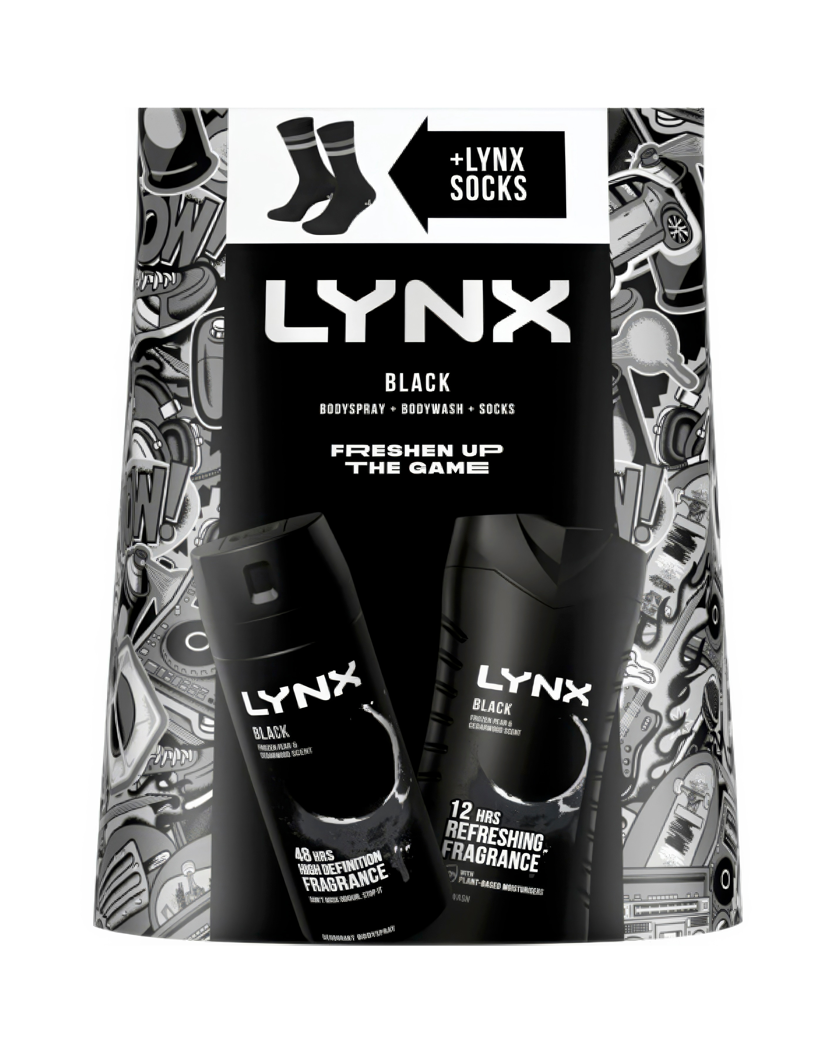 LYNX Black Duo & Socks Gift Set