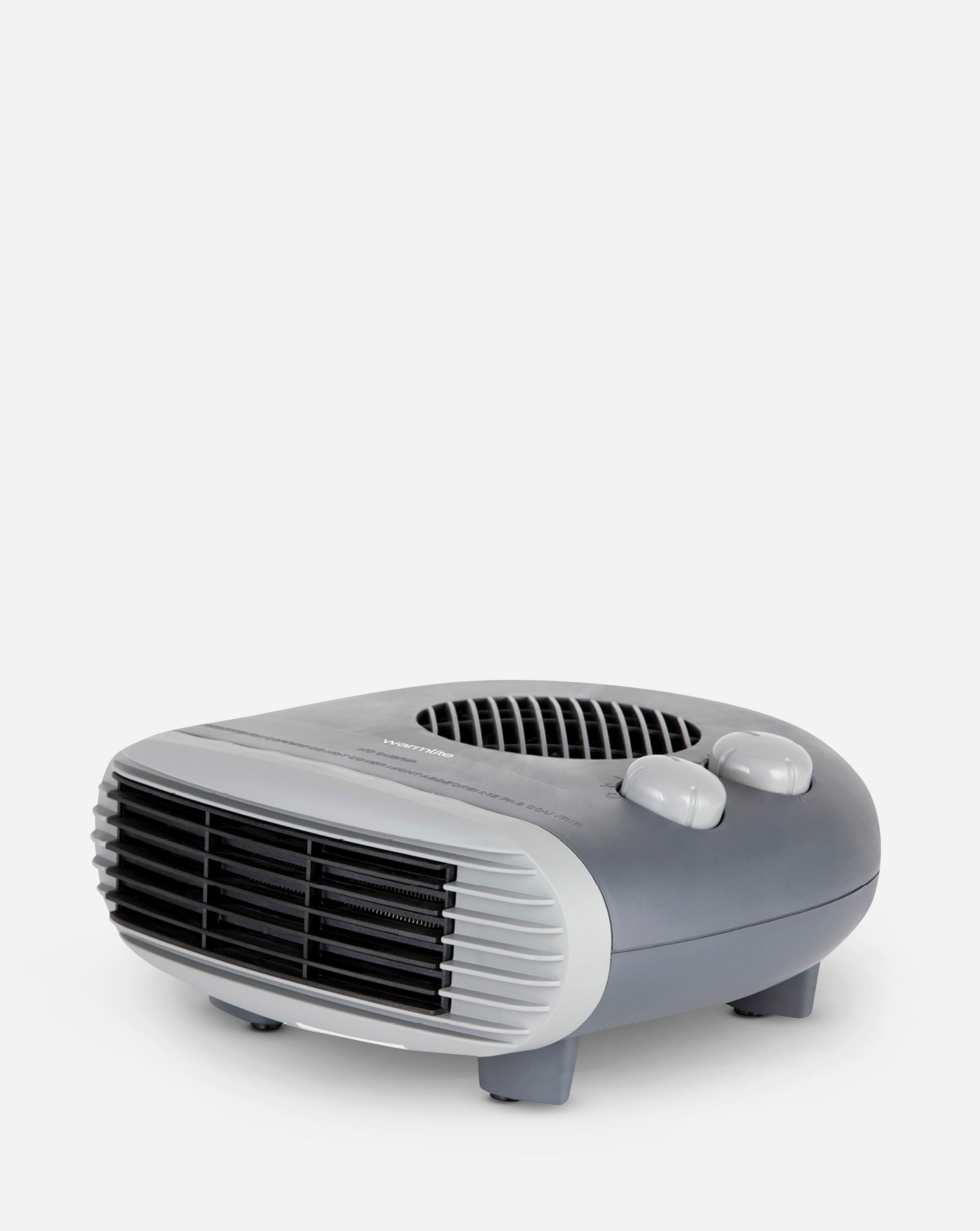 Warmlite Dark Titanium Flat Fan Heater