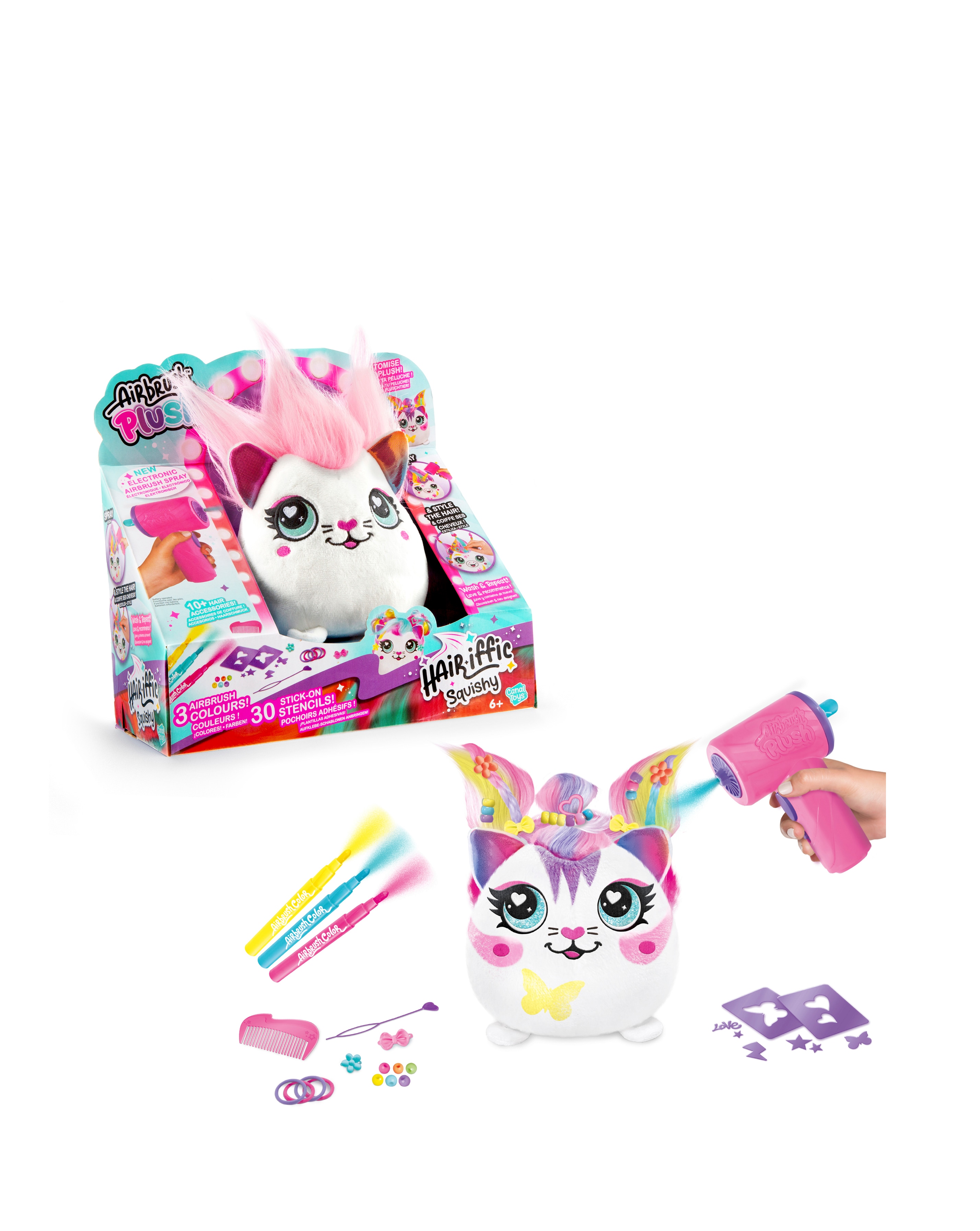 Airbrush Plush Hair'iffic Squish