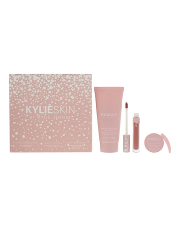 Kylie Cosmetics KylieSkin Cleanser 120ml Lip Scrub 10g Liquid Lipstick 3ml