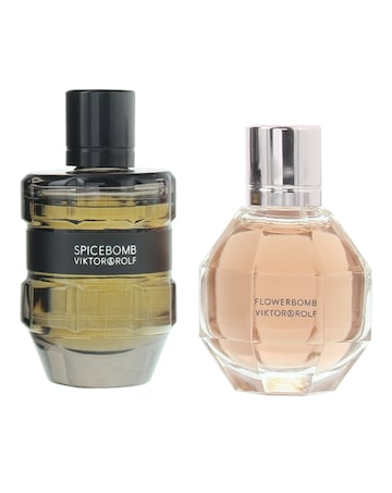 Viktor  Rolf  2 Piece Gift Set: Flowerbomb EDP 7ml - Spicebomb EDT 7ml