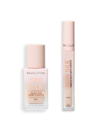 Revolution Skin Silk Radiant Skin Foundation 2 & Concealer Fair Cool Duo