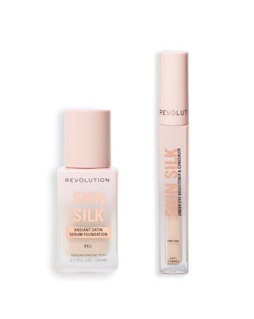 Revolution Skin Silk Radiant Skin Foundation 1 & Concealer Fair Cool Duo