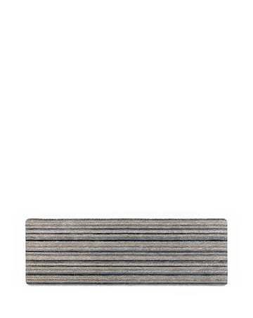 My Mat Ribbon Grey Washable Runner