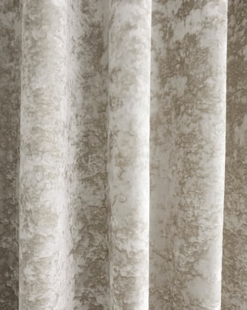 Catherine Lansfield Crushed Velvet Eyelet Curtains