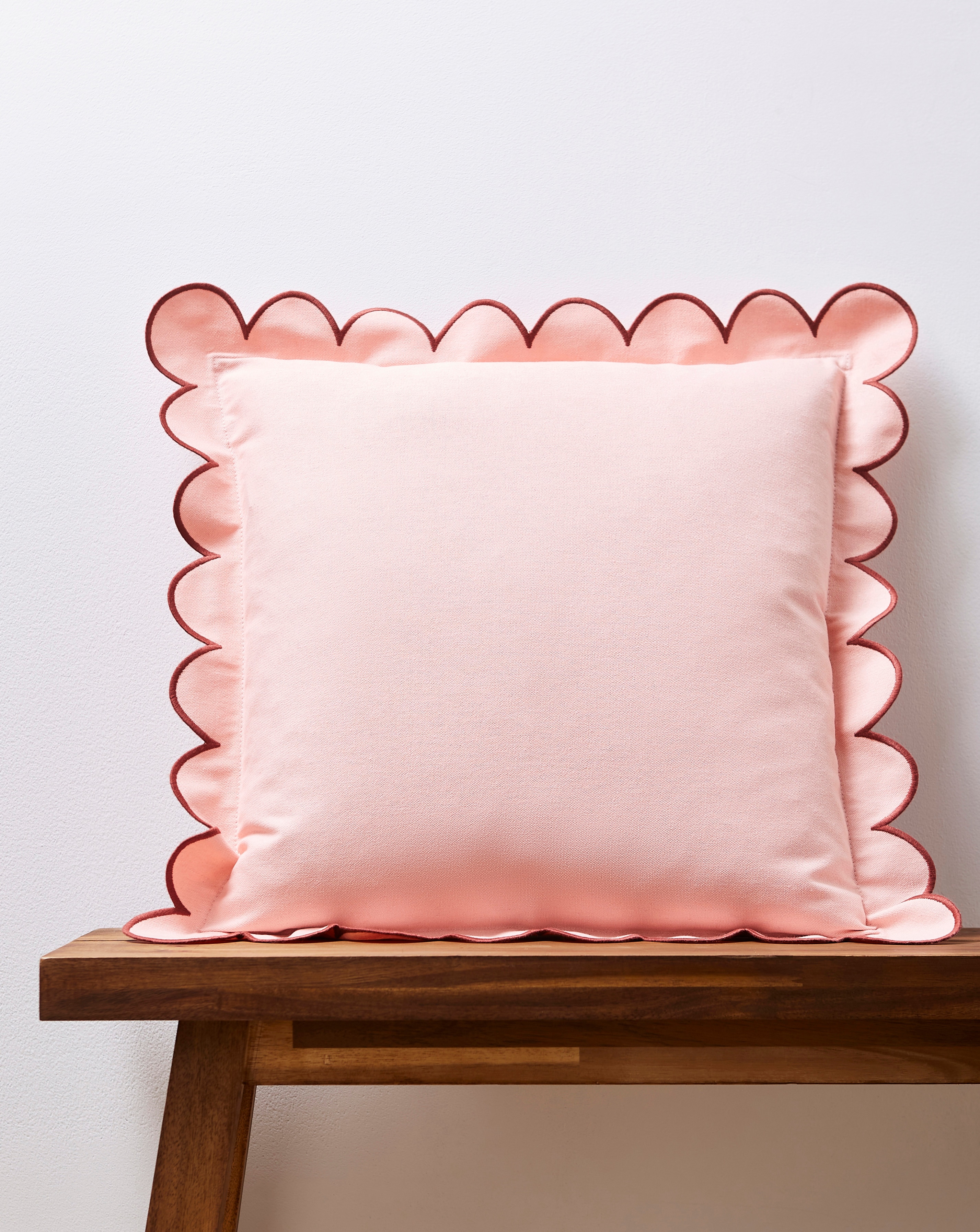 Julipa Georgia Scalloped Cotton Cushion
