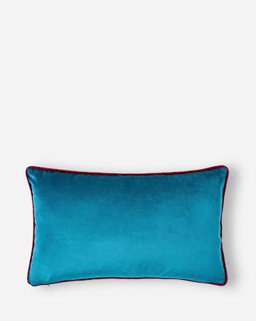 Chrissy Velvet Embroidered Boudoir Cushion