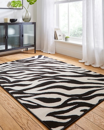 Maestro Zebra Print Woven Rug