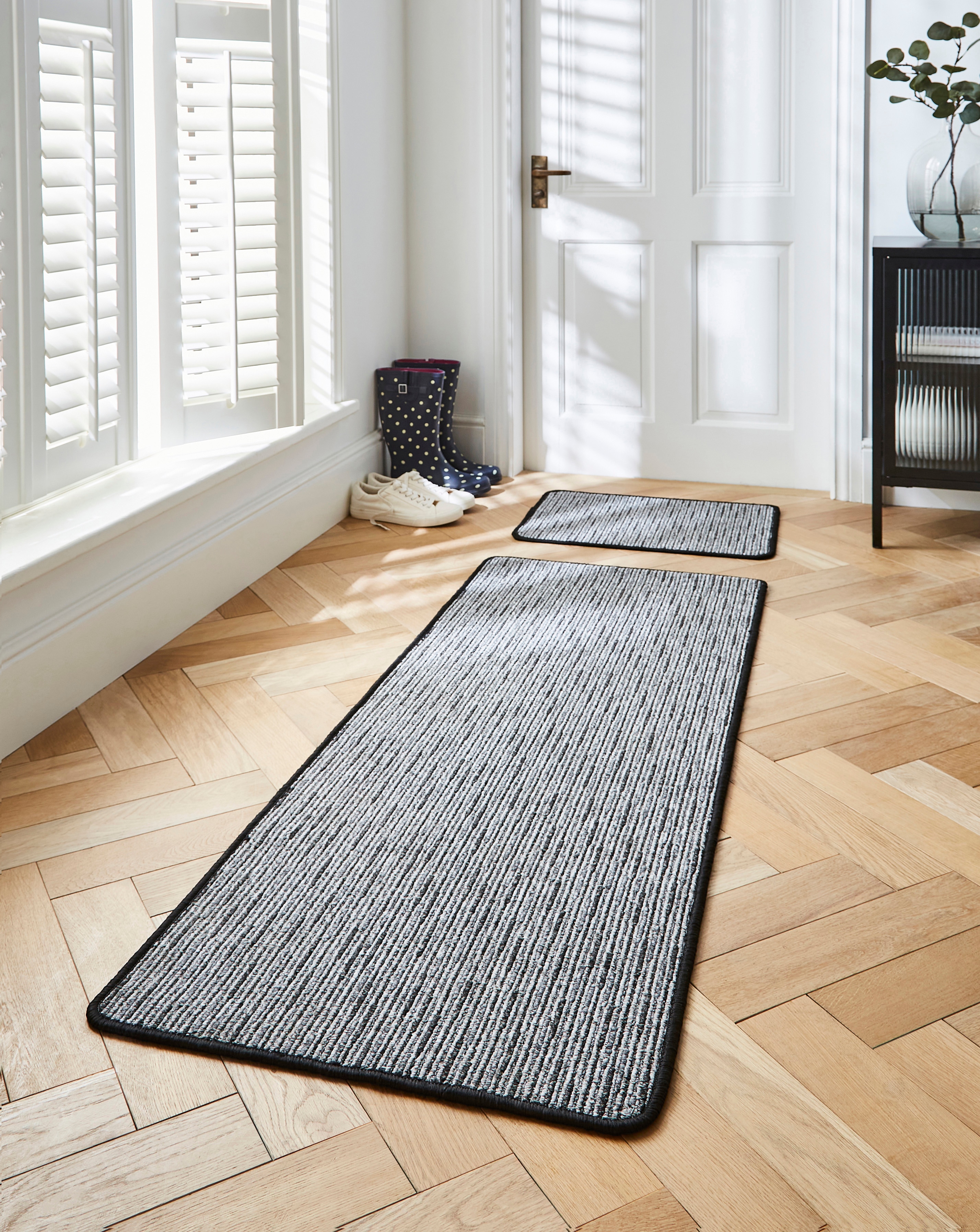 Stripe Washable Runner & Doormat Set