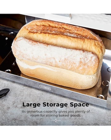 Tower Solitaire Bread Bin-White