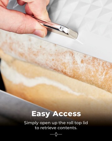 Tower Solitaire Bread Bin-White