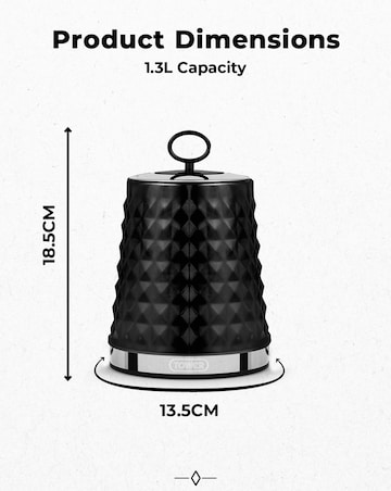 Tower Solitaire Set of 3 Canisters-Black