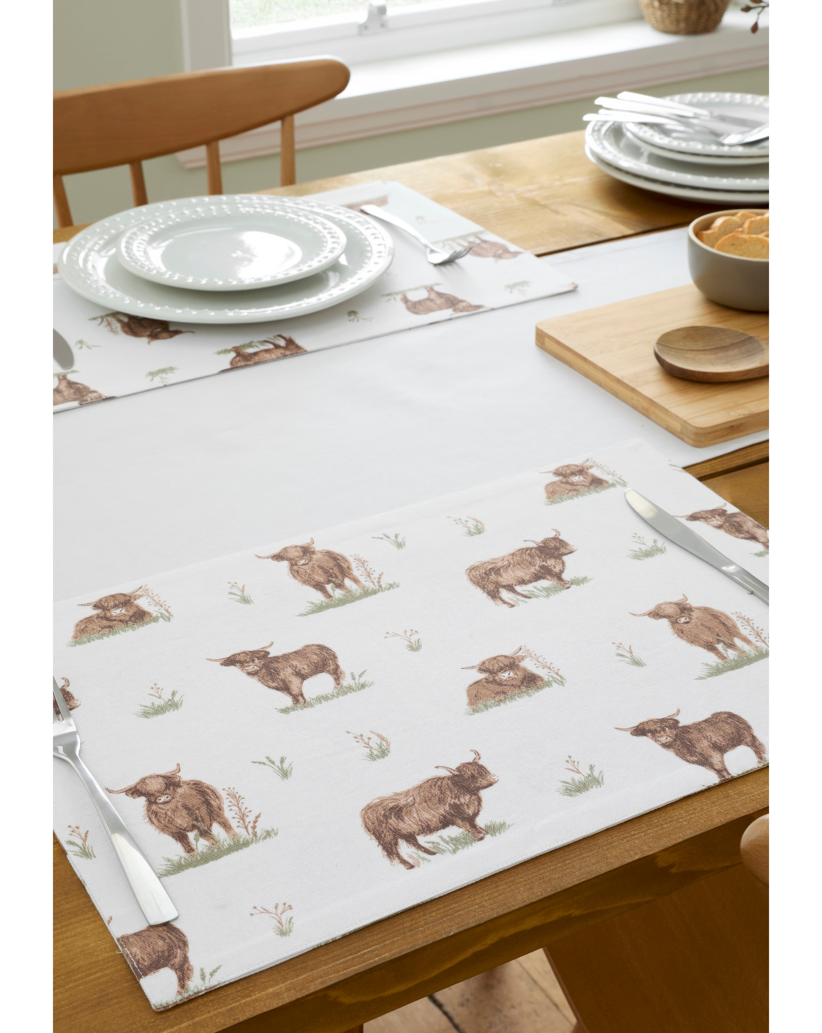Angus Highland Cow 4 Pack Placemats