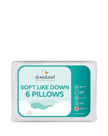 Downland Soft Like Down Pack of 6 Pillows