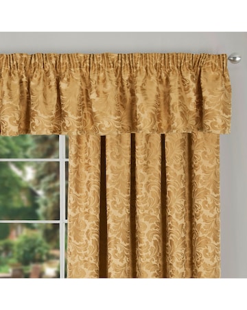 Buckingham Jacquard Light Filtering Pencil Pleat Lined Curtains