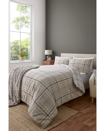 Catherine Lansfield Kelso Check Duvet Cover Set