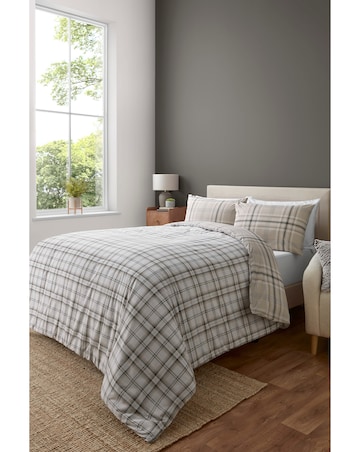 Catherine Lansfield Kelso Check Duvet Cover Set