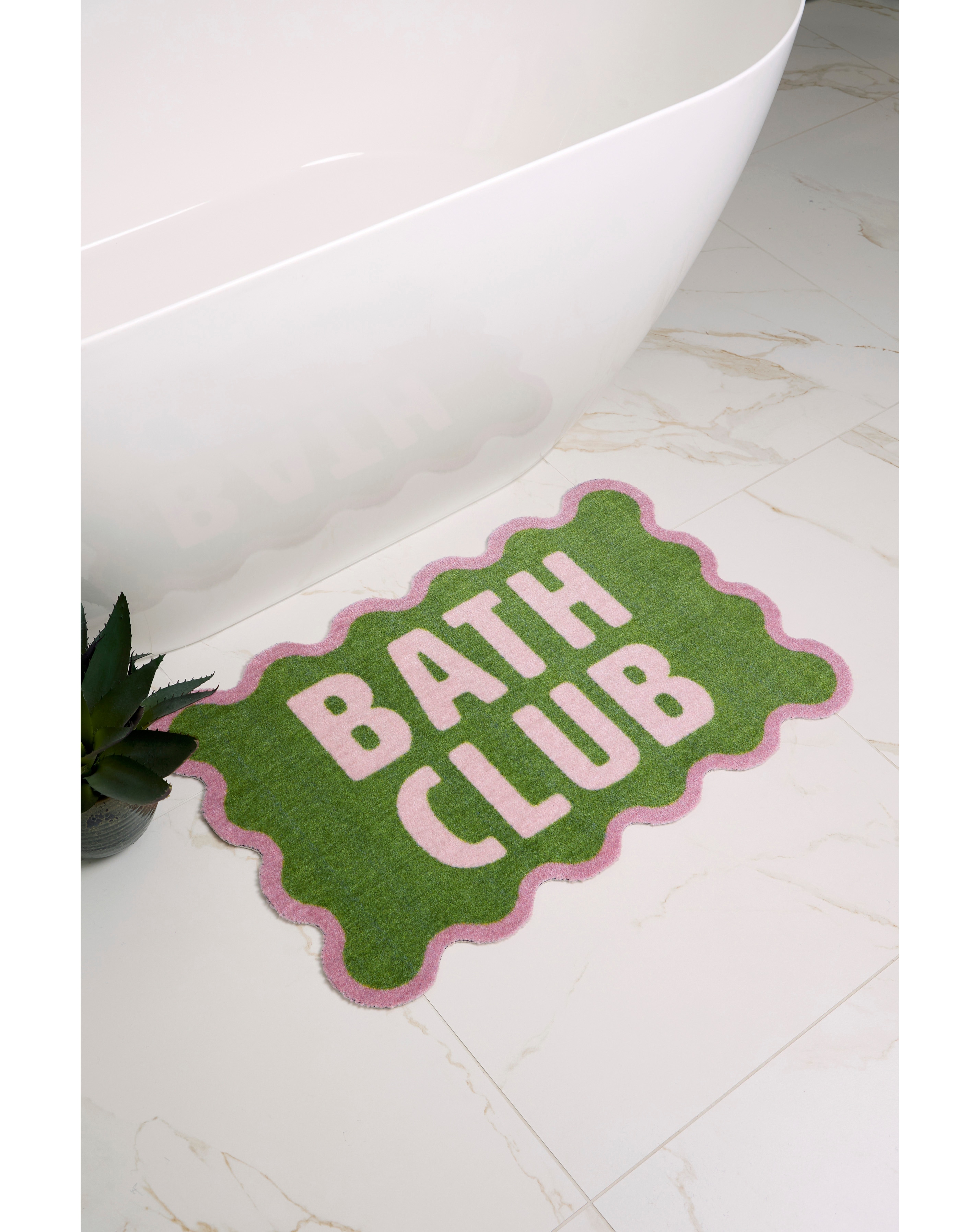 My Mat Bath Club Printed Nylon Bathmat