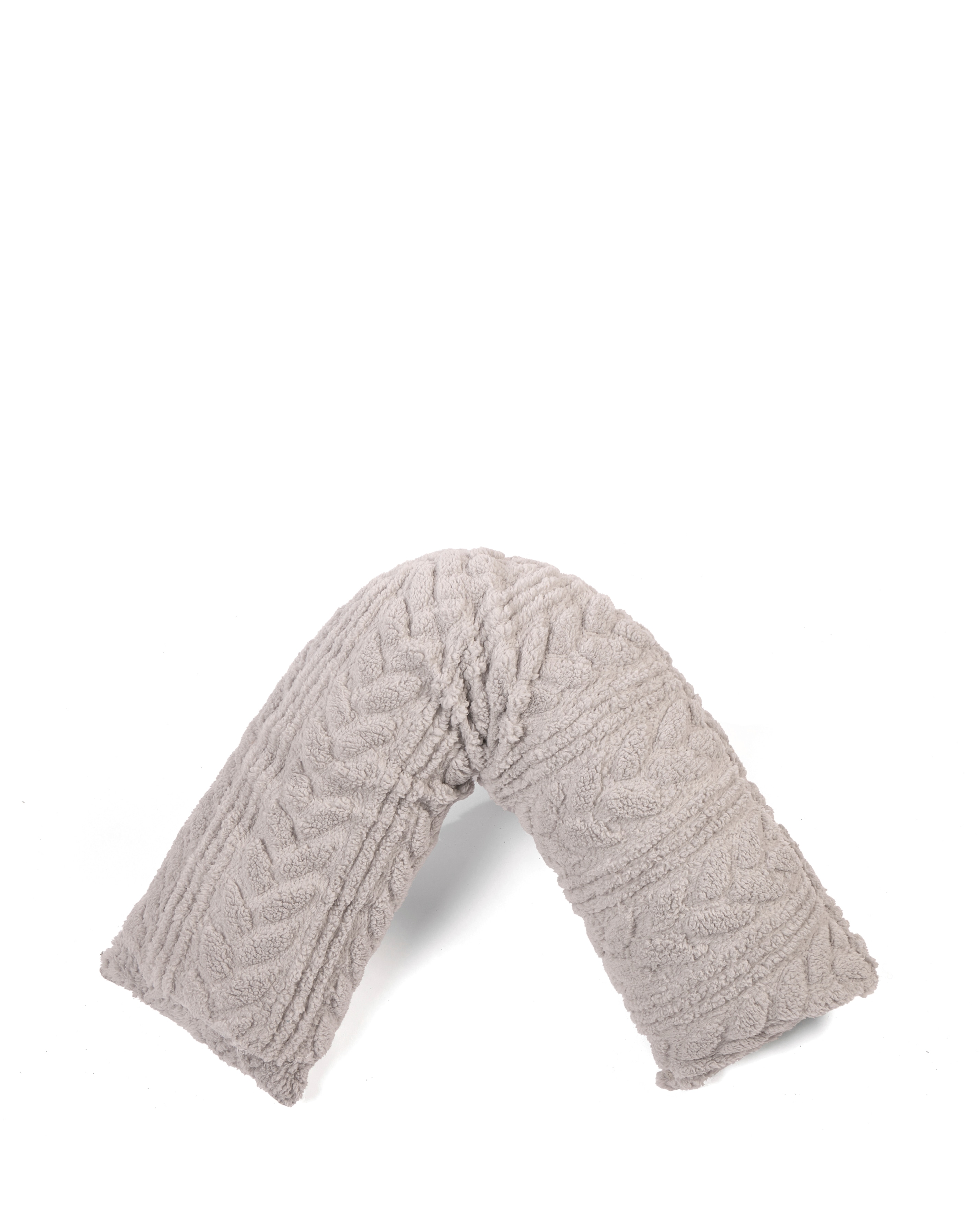 New In - Hugglenad Cable Knit V-Shaped Cushion