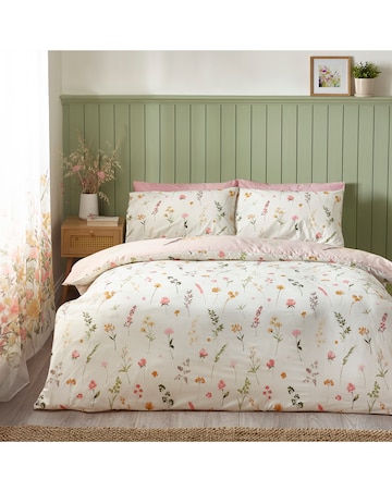 Catherine Lansfield Countryside Floral Duvet Cover Set
