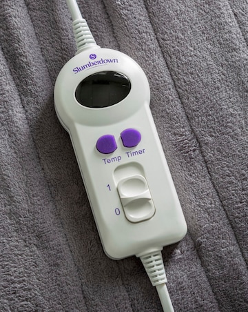 Slumberdown Comfy Hugs Charcoal Heated Throw