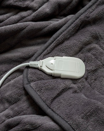 Slumberdown Comfy Hugs Charcoal Heated Throw