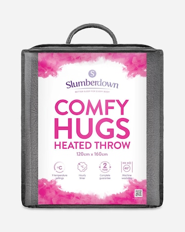 Slumberdown Comfy Hugs Charcoal Heated Throw