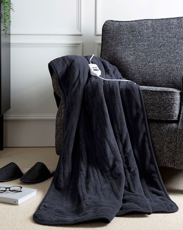 Slumberdown Comfy Hugs Navy Heated Throw