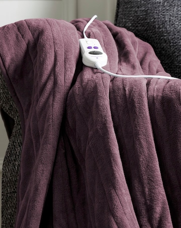 Slumberdown Comfy Hugs Plum Heated Throw