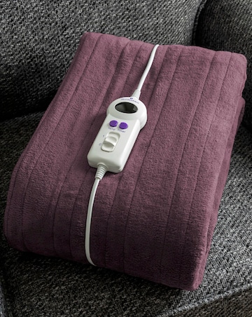 Slumberdown Comfy Hugs Plum Heated Throw