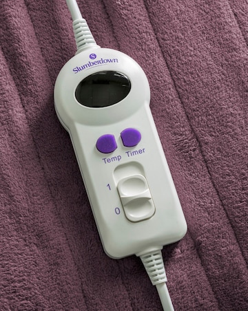 Slumberdown Comfy Hugs Plum Heated Throw