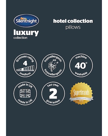 Silentnight Hotel Collection Piped Pack of 2 Pillows