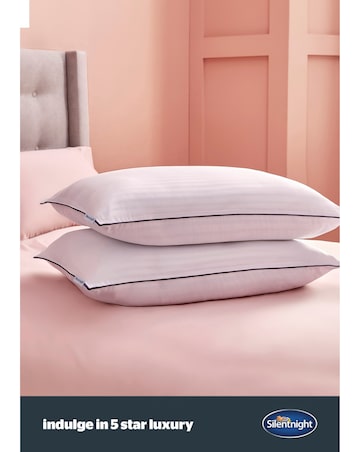 Silentnight Hotel Collection Piped Pack of 2 Pillows