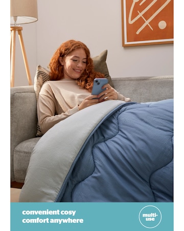 Silentnight Seersucker Coverless 10.5tog Duvet & Pillowcase Set