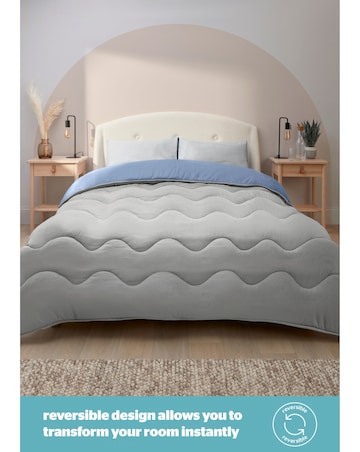 Silentnight Seersucker Coverless 10.5tog Duvet & Pillowcase Set
