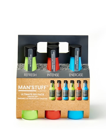 Man Stuff 6 Pack Bath and Face Gift set