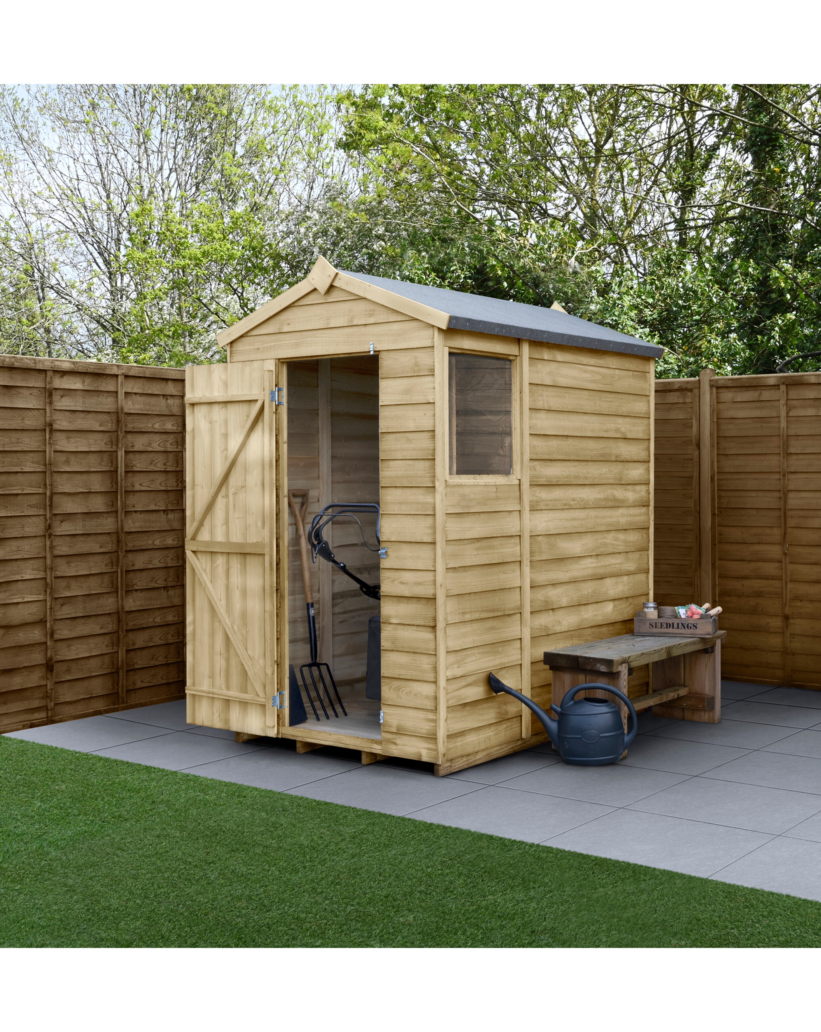 4LIFE Apex Shed 4x6 - Single Door