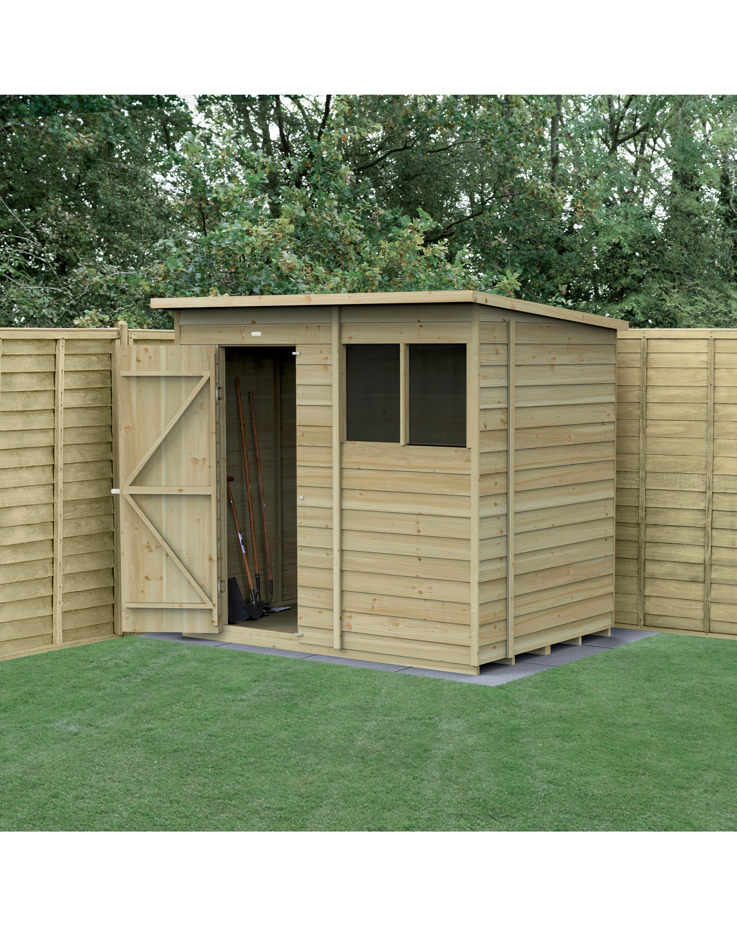 4LIFE Pent Shed 7x5 - Single Door