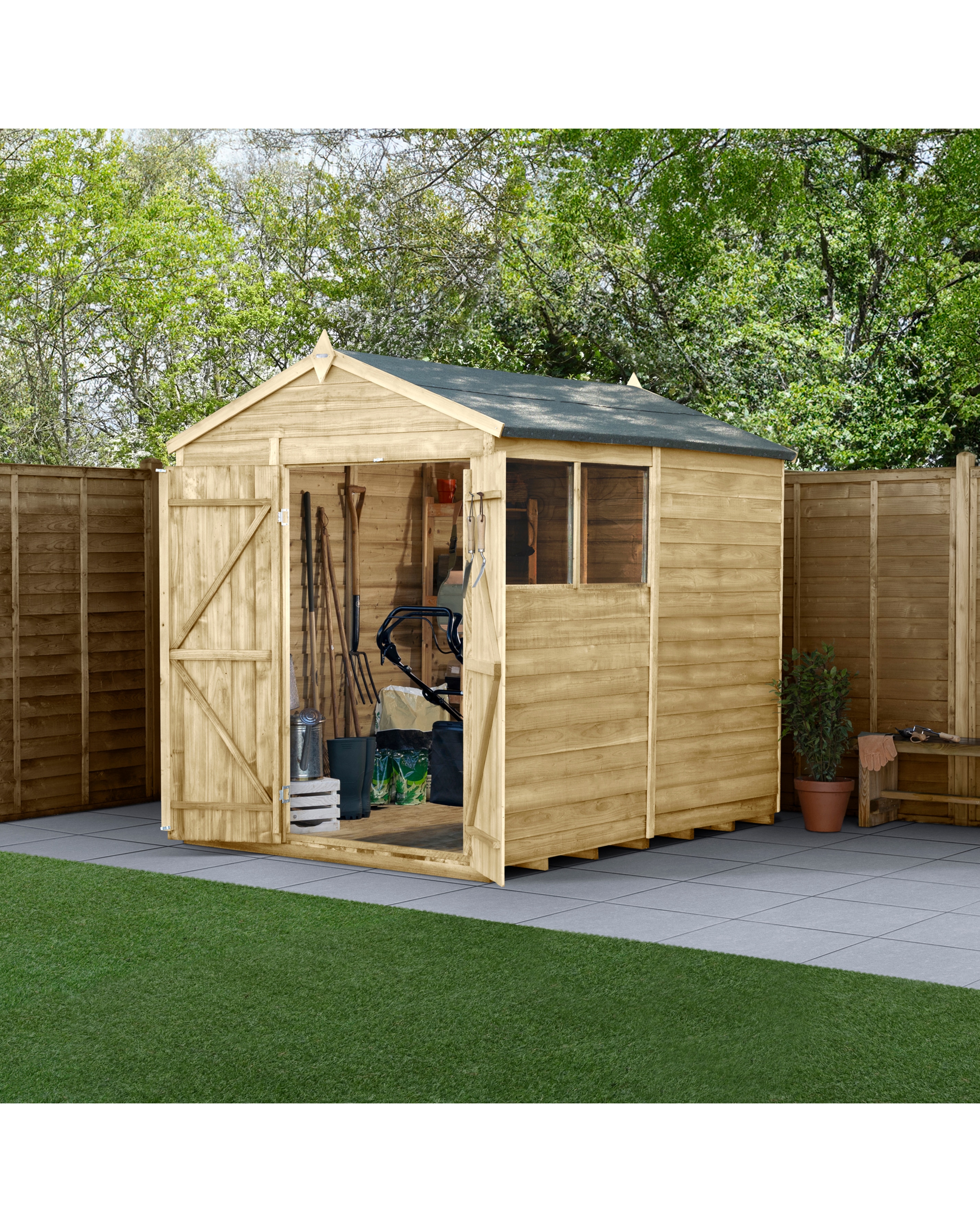 4LIFE Apex Shed 6x8 - Double Door