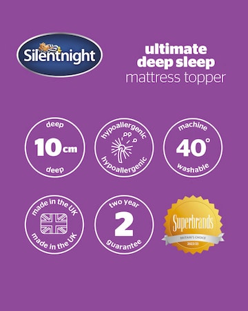 Silentnight Deep Sleep 10cm Mattress Topper