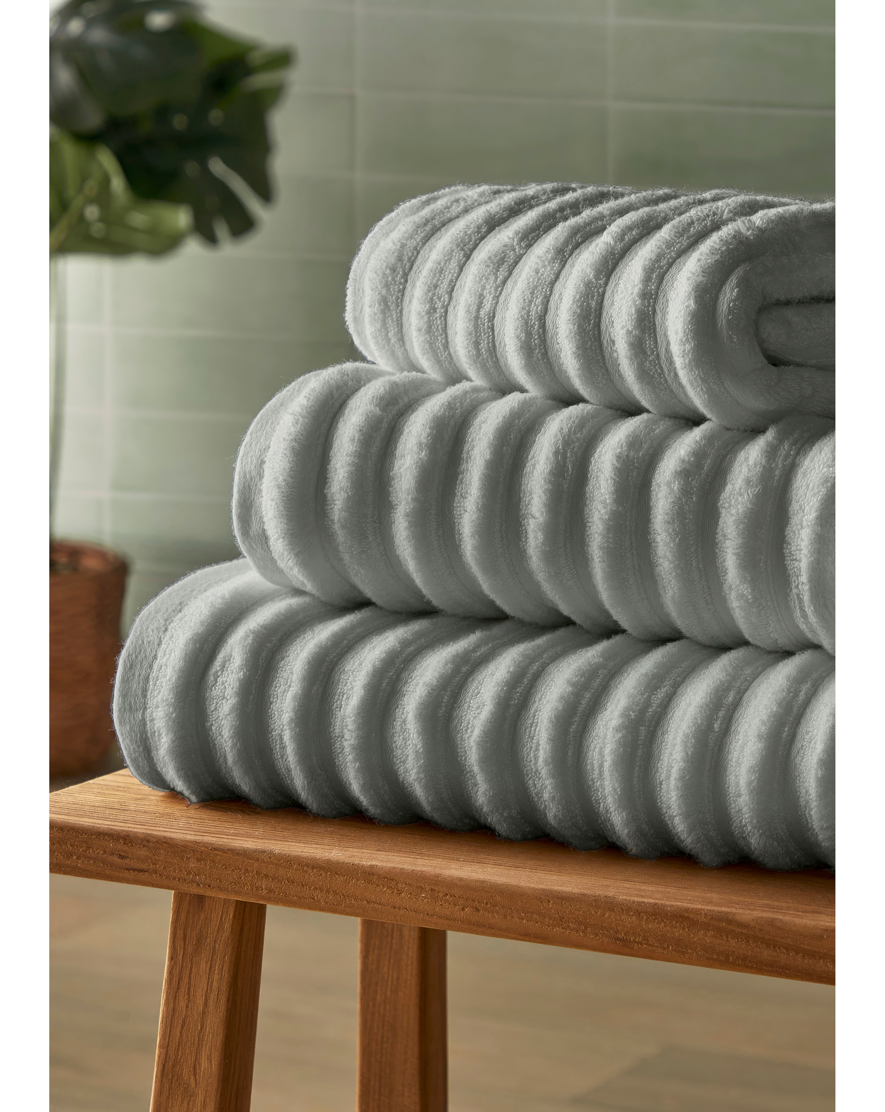 Silentnight Ribbed Cotton Towel Packs