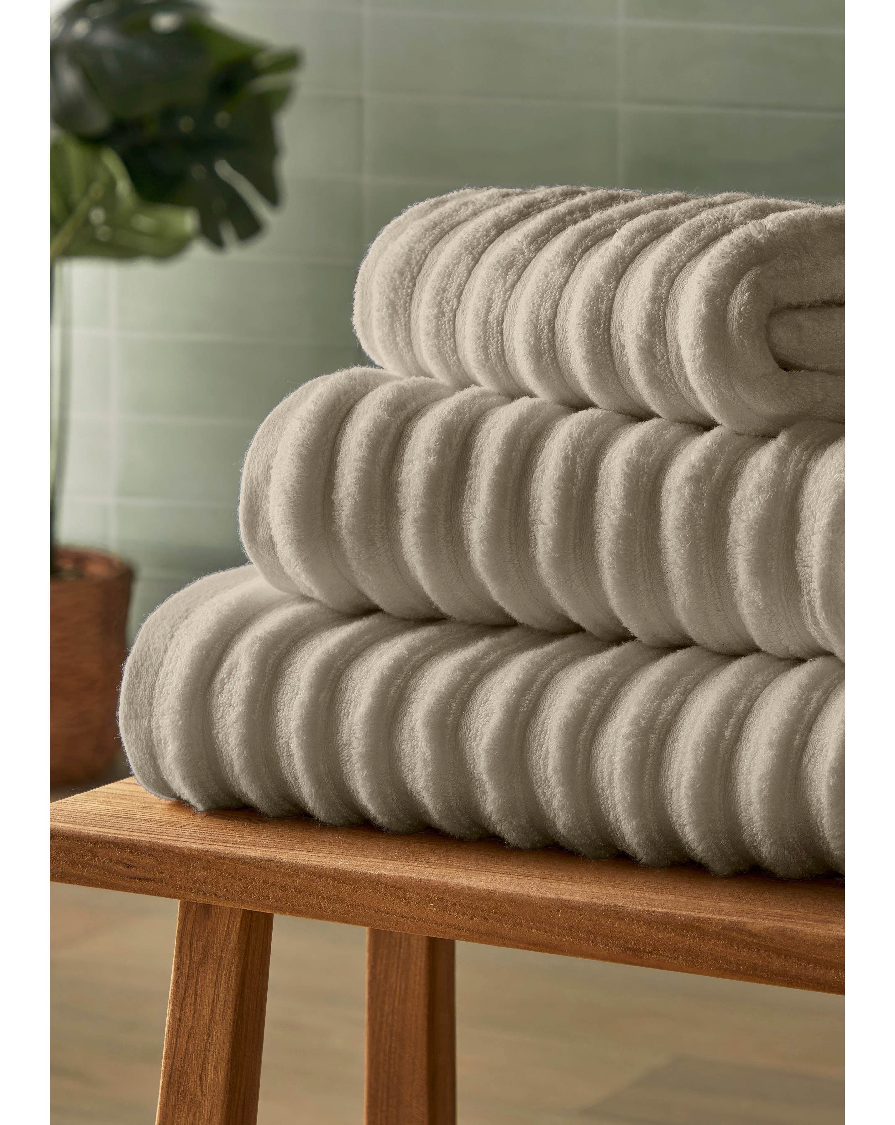 Silentnight Ribbed Cotton Towel Packs